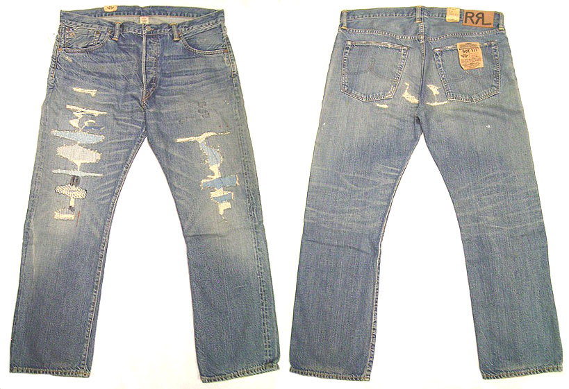 Double RL(RRL) BOY FIT Rugged JEANS ダブルアールエル Vintage加工 USA製 - Luby's （ルビーズ）