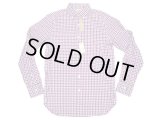 J.CREW 2-Ply Cotton Plaid  B.D Shirts  紺×紫×白 ウオッシュド・ボタンダウン