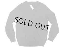 画像1: J.CREW V-Neck Sweater 100% Merino Wool Charcoal-Gray Vネック・セーター 