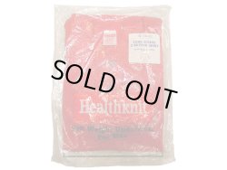 画像1: Deadstock 1980-90'S Healthknit Henley Neck L/S 赤 綿100% USA製  袋入
