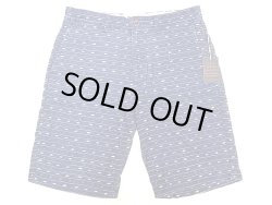 画像1: 【期間限定25%OFF】J.CREW  Indigo Club Shorts 麻混本藍（カスリ・ボーダー）ショーツ