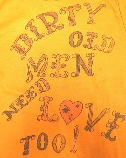 画像2: Deadstock 1980'S Champion T【Women's】"Darty old men need love too"USA製