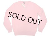 J.CREW V-Neck Cotton Kint Sweater Pink Vネック・コットン・ニット・セーター