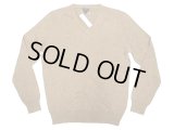 J.CREW V-Neck Cotton Kint Sweater Brown Vネック・コットン・ニット・セーター