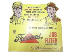 画像1: Thorogood JOB FITTED WORK SHOES AD Pasteboard #1 Deadstock 1960'S