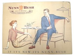 画像1: NUNN BUSH ANKLE-FASHIONED SHOES AD Pasteboard #2 Deadstock 1960'S