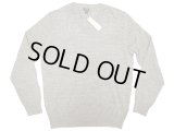 J.CREW V-Neck Cotton Kint Sweater Gray Vネック・コットン・ニット・セーター
