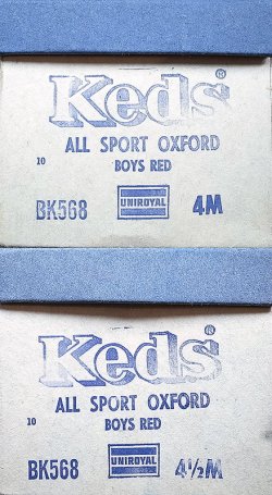 画像4: Deadstock 1970'S Keds ALL SPORT  BK568 赤×白 【Women's Size】 箱付 #1