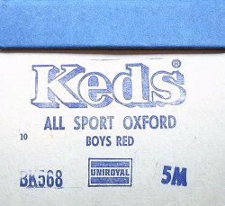 画像2: Deadstock 1970'S Keds ALL SPORT  BK568 赤×白 【Women's Size】 箱付 #1