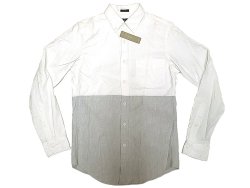 画像1: 【期間限定50%OFF】J.Crew Oxford 2tone B.D.Shirts 白 ×灰 切替オックスフォード