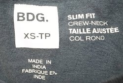 画像4: BDG. SLIM FIT CREW-NECK Boder T-Shirts BDG. 紺×杢赤 ボーダー Tシャツ 