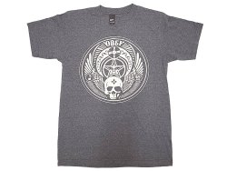 画像1: OBEY Skull Print T-Shirts  Charcoal  オベイ スカル プリント Tシャツ メキシコ製