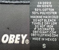 画像4: OBEY Skull Print T-Shirts  Charcoal  オベイ スカル プリント Tシャツ メキシコ製