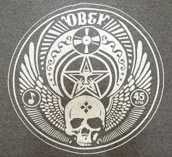 画像3: OBEY Skull Print T-Shirts  Charcoal  オベイ スカル プリント Tシャツ メキシコ製