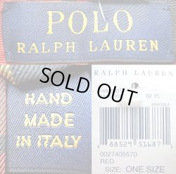画像4: POLO Ralph Lauren SILK TIE  ポロ・ラルフ シルク ネクタイ 赤タータン イタリア製