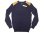 画像1: J.CREW Military Rib Kint Sweater　ジェイ・クルー本革肩当付 コットン・セーター 紺 (1)