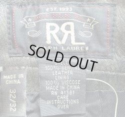 画像5: Double RL(RRL) STATZ Leather Pants ダブルアールエル 本革 レザーパンツ