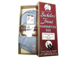 画像1: Deadstock 1940-50'S Bachelor's Friend Business Socks Dusk Gray USA製 箱入#1 