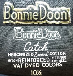 画像3: Deadstock 1960'S Bonnie-Doon Catch Business Socks Black USA製 箱入 