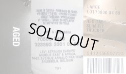 画像5: Levi's RED TAB SLIM FIT Trucker JK Black Denim Aged リーバイス ヨーロッパ