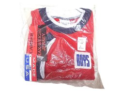 画像1: Deadstock 1990'S CAMBER MAX-WEIGHT Boys リンガーTシャツ 赤 USA製 袋入