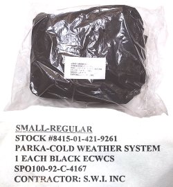 画像6: Deadstock 1992'S US.ARMY ECWCS PARKA GII Black 米軍 ゴアテックス 黒