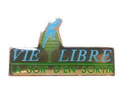 画像1: Vintage Pins（ヴィンテージ・ピンズ）#0107 "VIE LIBRE" Pins Made in France