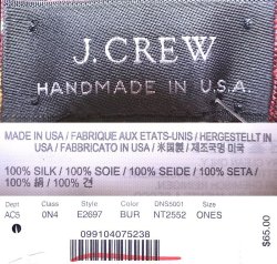 画像4: J.Crew SILK REGIMENTAL TIE BUR Made in USA レジメンタル・タイ アメリカ製