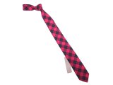 J.Crew COTTON PLAID TIE  Made in USA 赤×黒 ギンガム・タイ アメリカ製