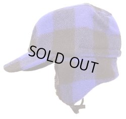 画像3: Deadstock 1990'S Buffalo Plaid Work Cap 耳当付 青×黒 シンサレートUSA製　