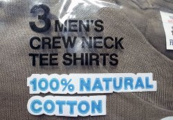 画像3: Deadstock 1983'S FRUIT OF THE LOOM 3P Tee 3枚パック 綿100% USA製 袋入