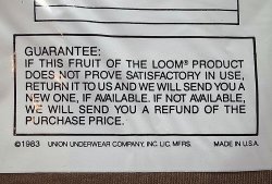 画像5: Deadstock 1983'S FRUIT OF THE LOOM 3P Tee 3枚パック 綿100% USA製 袋入