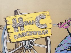 画像4: H BAR C RANCHWEAR  Advertising Banner 1950'S エイチバーシー・バナー特大