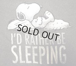 画像3: PEANUTS"I'D RATHER BE SLEEPING" ピーナッツ 灰杢 スヌーピーTシャツ 