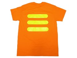 画像2: Safty Reflect Tee Orange ×Yellow  50/50 セーフティ リフレクト プリント Tシャツ