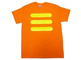 Safty Reflect Tee Orange ×Yellow  50/50 セーフティ リフレクト プリント Tシャツ