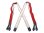 画像2: Filson Tab ‎Suspenders フィルソンタブ サスペンダー 本革×平ゴム 赤 アメリカ製 (2)