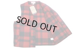 画像3: Filson Mackinaw Wool Vest RED/BLACK フィルソン マッキーノ ベスト 赤×黒 USA製