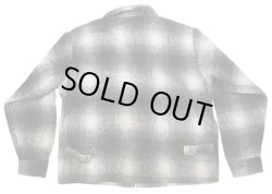 画像2: Deadstock 1990'S Melton Outer Wear メルトン Riders JK Plaid 黒×白 USA製