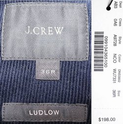 画像5: J.CREW LUDLOW Corduroy Taylor JK 2B 紺 コーデュロイテイラーJK ネイビー