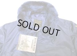 画像4: Deadstock 1993'S©ALPHA type VINTAGE B-15C アルファ フライトJK 紺 USA製