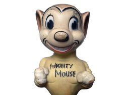 画像1: Mighty Mouse Rubber Doll CBS 1955-1967'S マイティ・マウス ラバードール