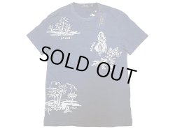 画像1: POLO Ralph Lauren Indigo Hawaiian Embroidery Tee ポロ インディゴ 刺繍Tシャツ