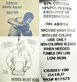 画像7: USNA (US Naval Academy) Champion® RW hoodie リバースウィーブ紺