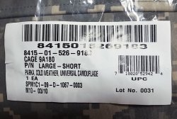 画像7: US.ARMY ECWCS UNIVERSAL CAMO GORE-TEX®PARKA NOS 米軍実物