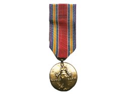 画像1: Deadstock US.Military Pins #629 World War II Victory Medal (US) Pin & Ribbon 