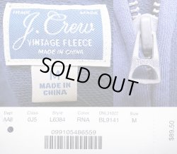 画像6: J.CREW Zip Hoodie Vintage ジェイ・クルー ジップ・パーカー 紺 ヴィンテージ加工　