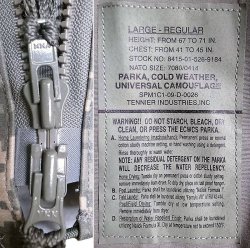 画像9: US.ARMY ECWCS UNIVERSAL CAMO GORE-TEX®PARKA NOS 米軍実物