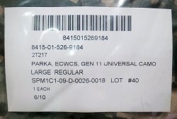 画像11: US.ARMY ECWCS UNIVERSAL CAMO GORE-TEX®PARKA NOS 米軍実物