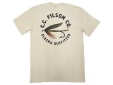 Filson Graphic Tee "Fly Fishing"Light Stone フィルソンT 毛バリ アメリカ製